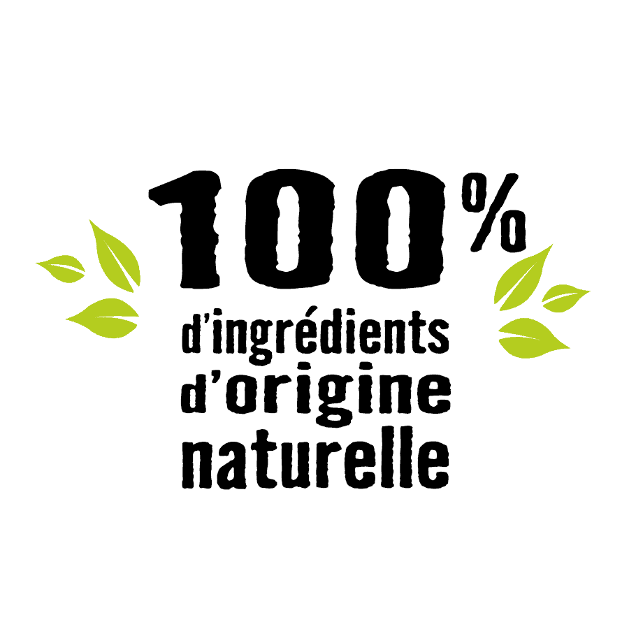 100% d'ingrédiens naturels